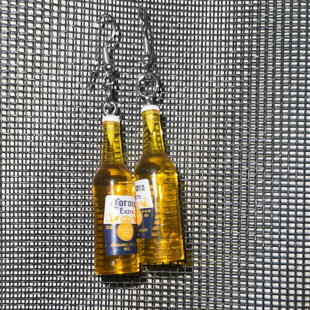 Corona Extra Yellow Bottle Earrings